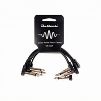 6 Pieces Flat Guitar Pedal Cable Metal Plugs Pedalboard Connection Cable