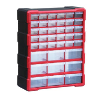 39-Drawer Cabinet Translucent Drawers 39-Drawer Organizer Removable Divider