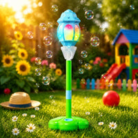 Flower-Shaped Bubble Machine Outdoor Fun Kids Toy Wireless Control for Party