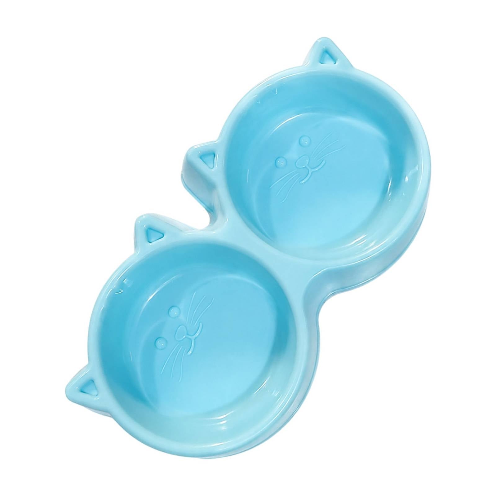Double Pet Bowl Lightweight Pet Bowl Easy to Clean for Watering