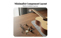 Piezo Pickup No Battery Required Piezo Touch Pickup Easy Installation Guitar Transducer System for Studio Music Production, Live Performance
