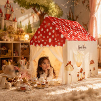 Fungi Playhouse Tent Easy Setup Fungi Play Tent Cute Printed Design