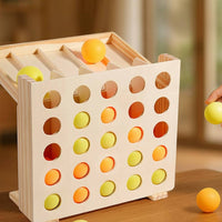 Wooden Rebound Ball Game Interactive Bouncing Ball Game Skill-Based for Children