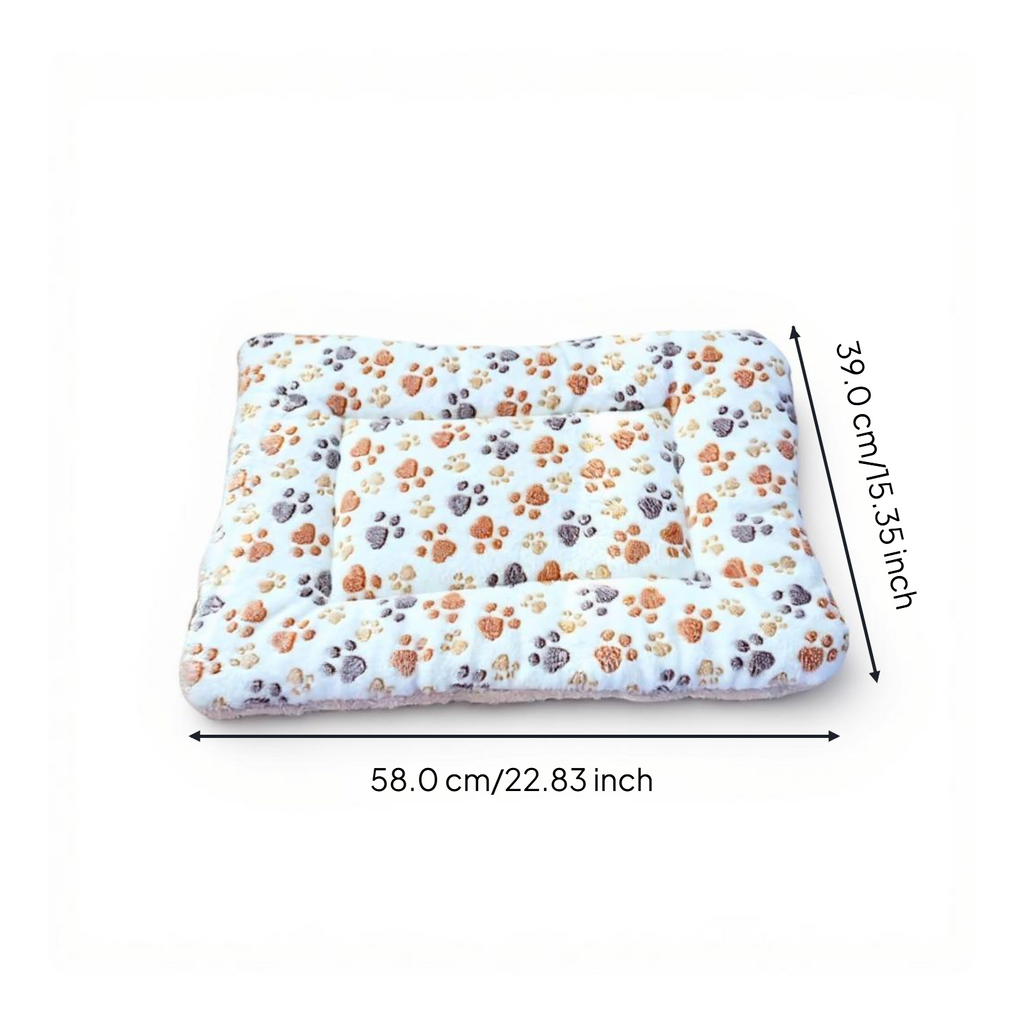 Machine washable plush pet bed