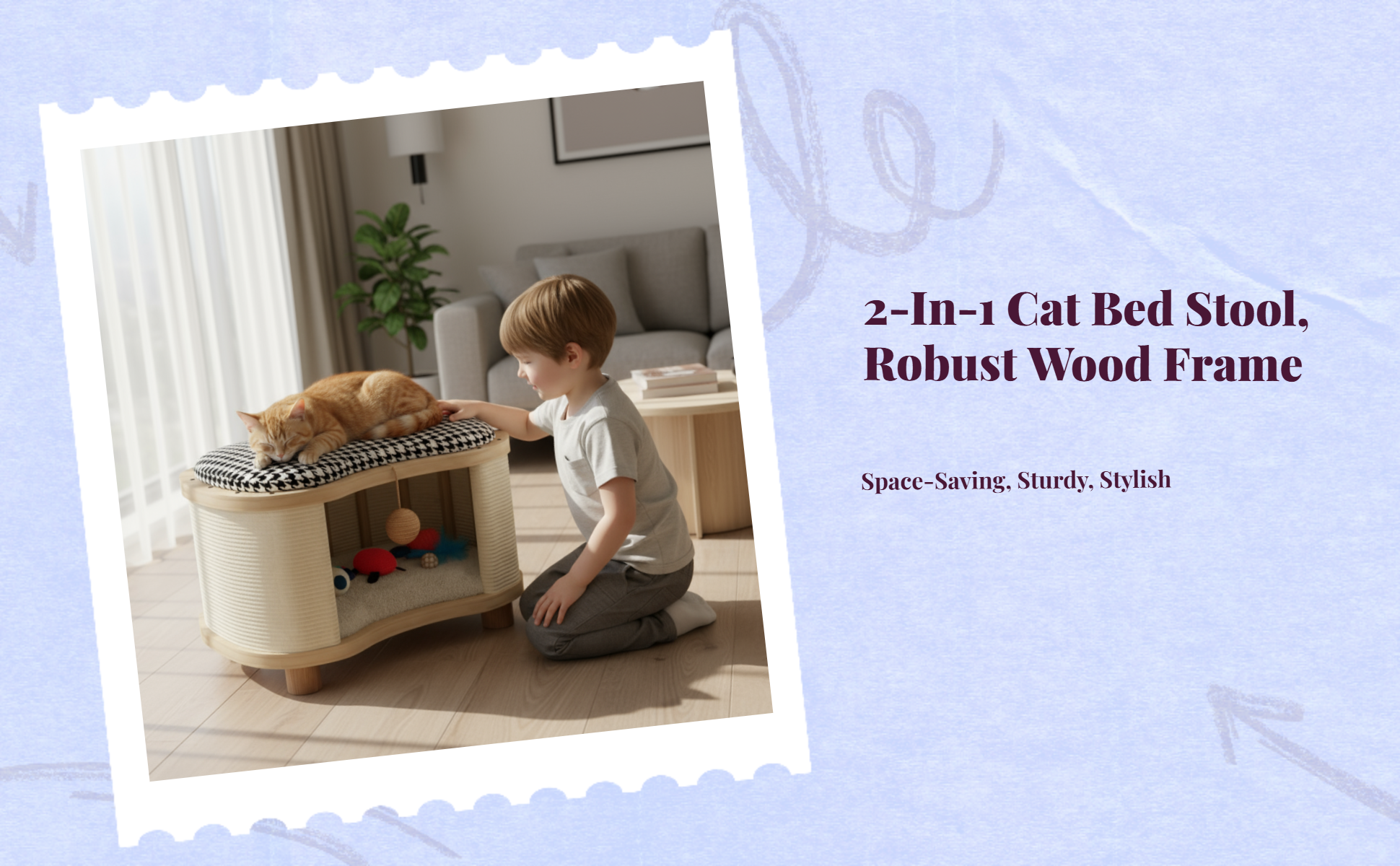 Foldable insulated cat tent bed for all-season indoor use