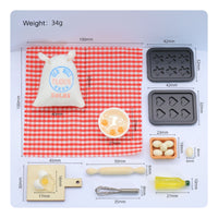 Miniature Dollhouse Kitchen Accessory Set Checkered