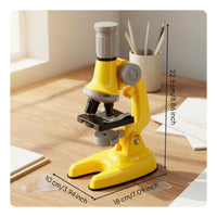 1200x Zooming Device Toy Educational Optical Zooming Device Set Carrying Case Science Experiment Kit for Study Desk