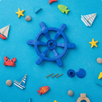 Pirate Craft Wheel Versatile Kids Steering Wheel Weather Resistant Playground Boat Steering for Young Children