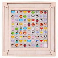 Wooden Matching Puzzle Cognitive Development Pair Matching Puzzle Smooth Finish