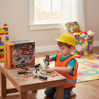 Toy and Chainsaw Set Realistic Design Kids Power Tool Set for Boys
