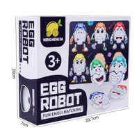 Robot Face Battle Game Early Learning Wooden Expression Matching Game 3+ for Kids