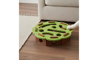 Felt Feline Toy Box Cutout Openings Ball Batting Box Boredom Relief