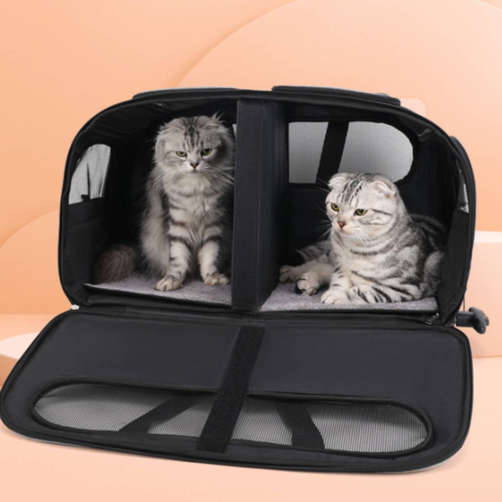 Pet Trolley Case Portable Pet Suitcase Ventilation System for Cats