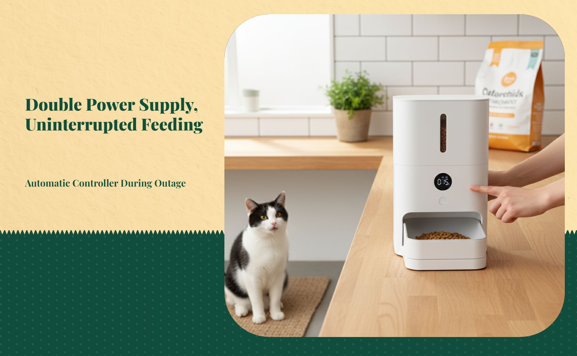 App-controlled auto pet feeder