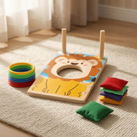 Lion Toss Board Interactive Children's Activity Colorful