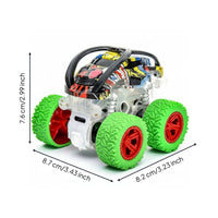 Momentum Powered Toy Car 4-Wheel Drive Push and Go Monster Truck for Indoor