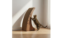 L-Shaped Cat Scratcher Stable Design Vertical Cat Scratching Pad Ergonomic Curve Pet Supplies for Kittens, Indoor