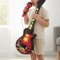 Toy Guitar Vocal Amplifier Set Lights and Music for Girls