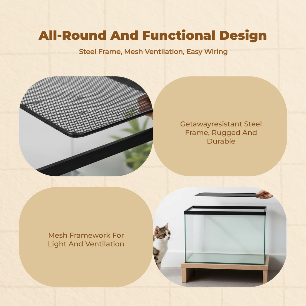 Turtle mesh cover prevents escapes