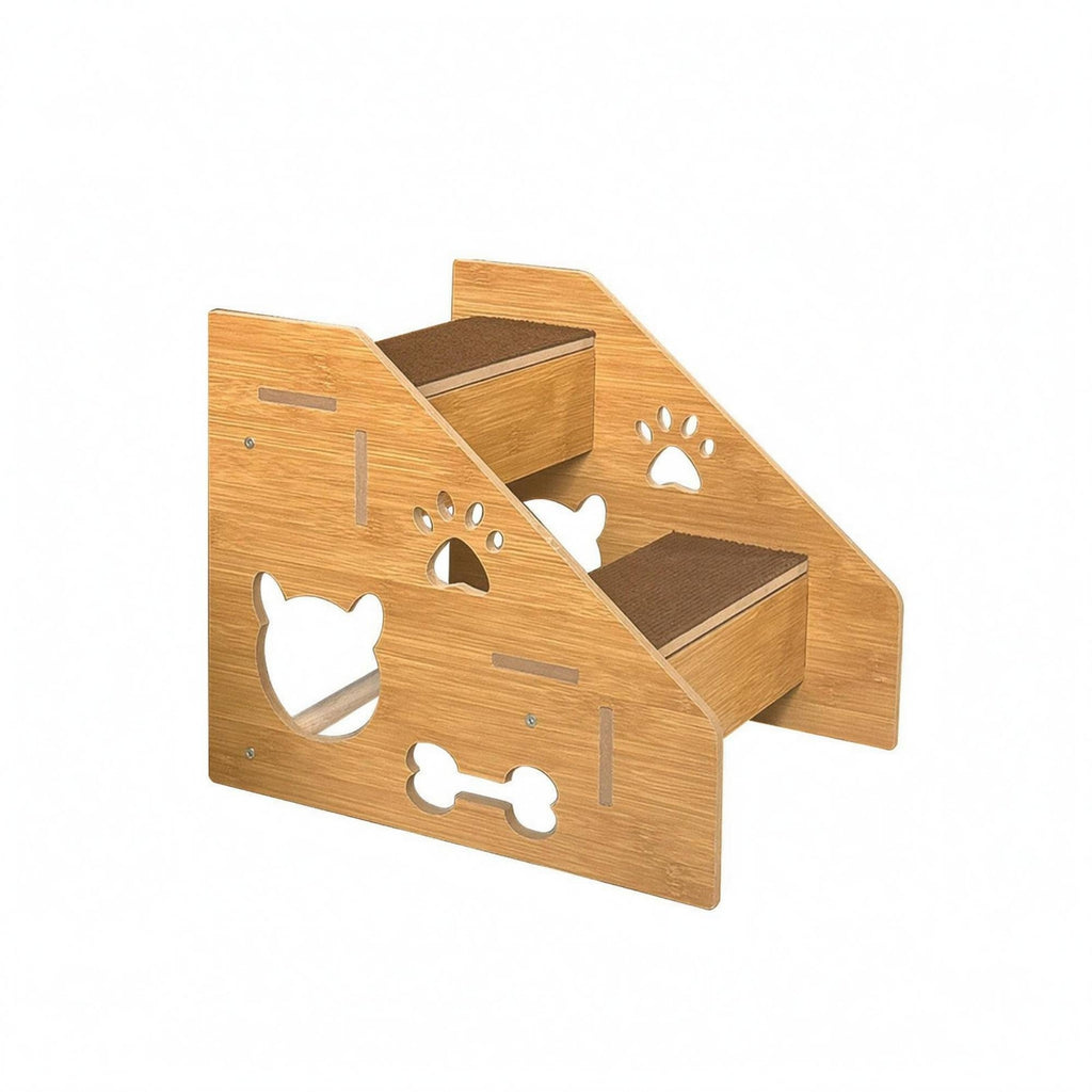 Wooden Pet Stair Ramp Decorative Dog Steps Sturdy for Sofa