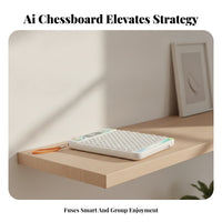 Gobang Board Toy Raised Grid Five in a Row Game Set Digital Display for Children