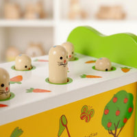 Wooden Whack a Peg Game Early Learning Whack-a-Peg Toy for Home