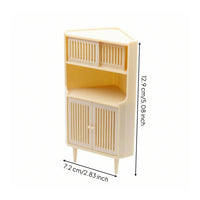 Miniature Corner Cabinet Triangular Top Corner Storage Cabinet Model Accessible