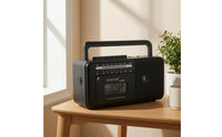 Built-in Handle Radio Cassette Recorder Tabletop Portable Cassette Recorder 220V