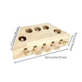 Whack-a-Rodent Feline Toy Natural Wood Feline Whack a Rodent Toy Fun