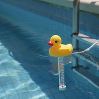 Floating Duck Thermometer Includes Tether String Cartoon Duck Bath Thermometer
