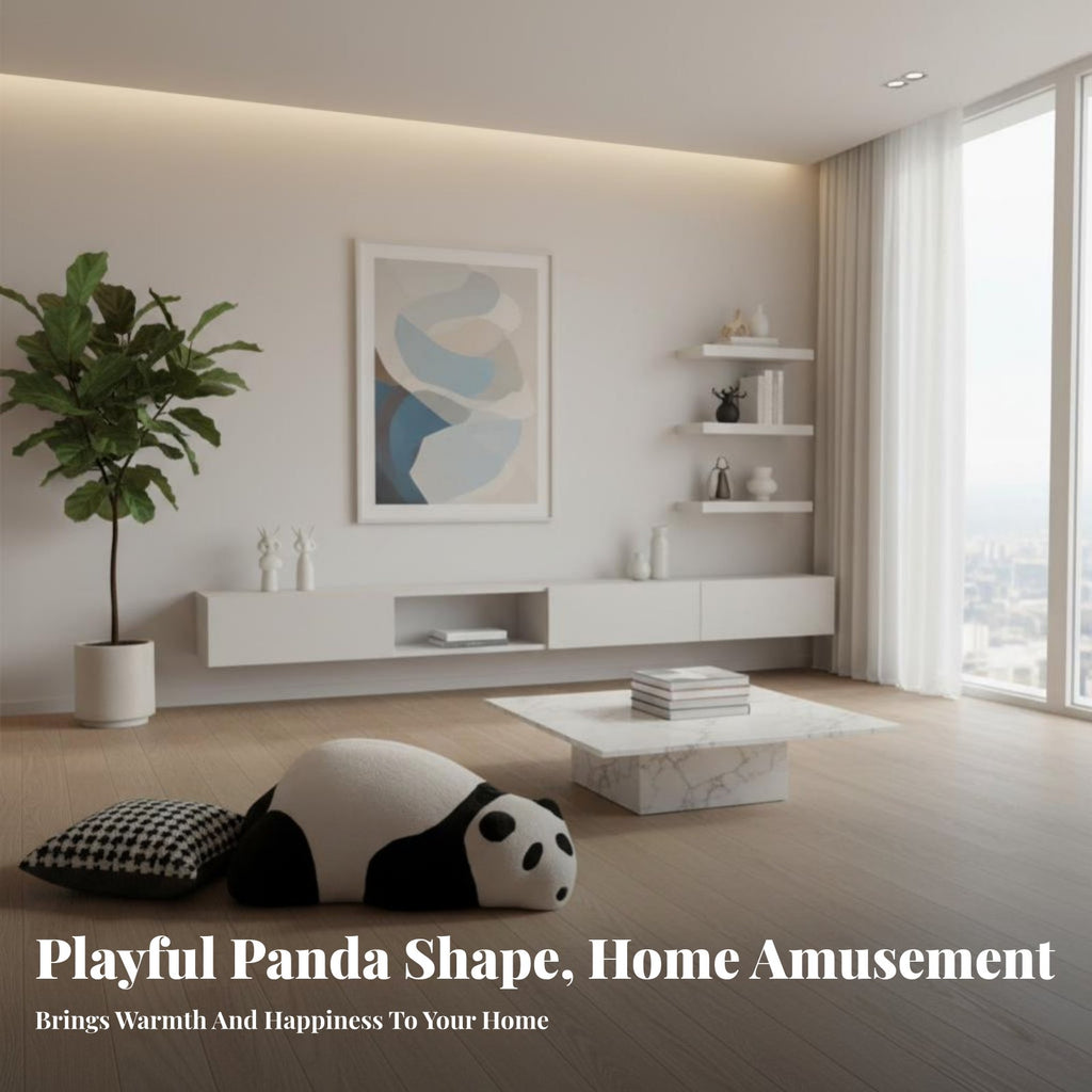 Lying Panda Floor Chair Creative Design soft Seat Multi-Functional for children, Playroom, Nursery