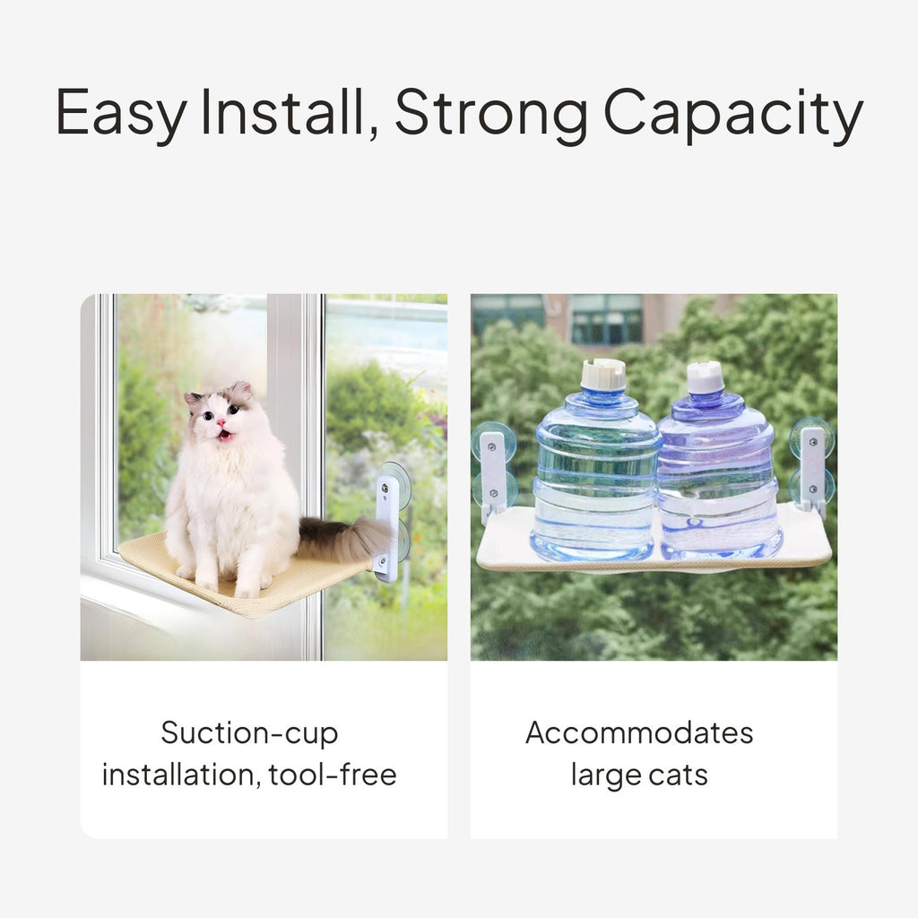 Cat Resting Spot, Suction Holder Bed, Foldable Window Perch