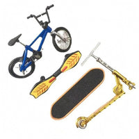 4 Pieces Finger Toy Set Metal and Plastic Finger Skateboard Detailed