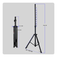 6 Pieces Tripod Speaker Stand Foldable Adjustable Speaker for Karaoke