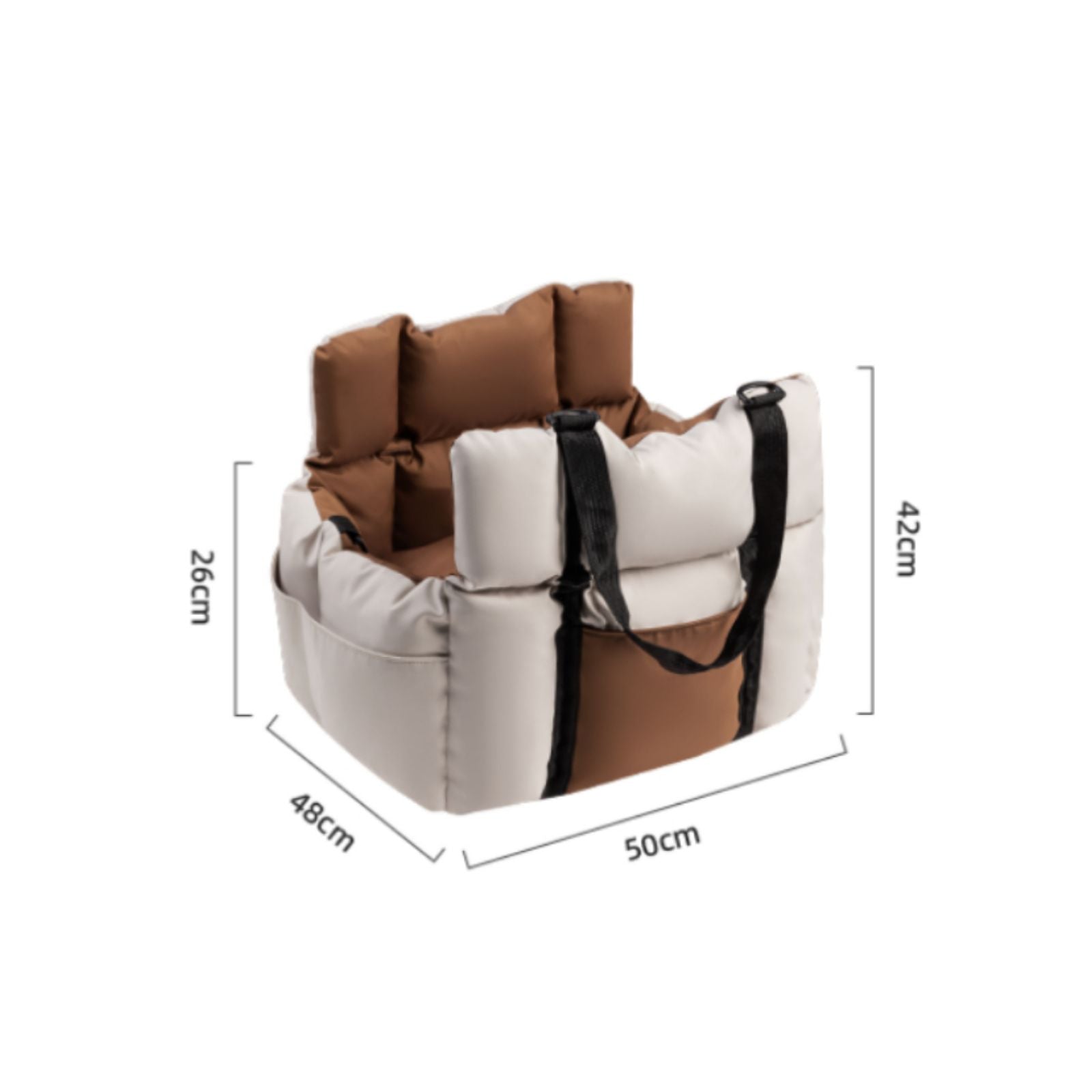 Plush portable dog booster seat