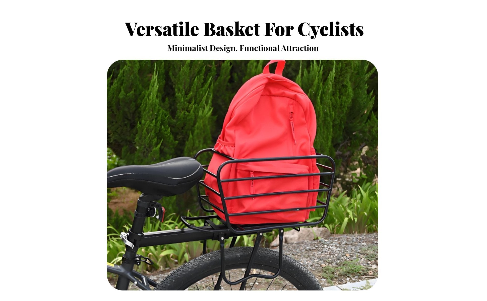 Multi-Functional Cycle Pet Carrier Basket Large Capacity Dog Bike Carrier Easy Installation for Travel