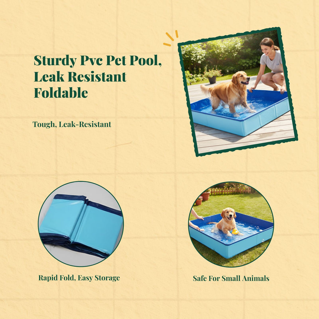 Leakproof foldable dog pool