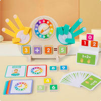 Addition Subtraction Toy Educational Wooden Math Board Colorful for Classroom