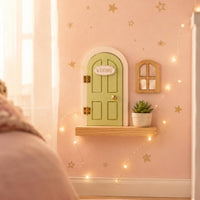 Fairy Door Set Welcome Plaque Home Decor Easy to Install