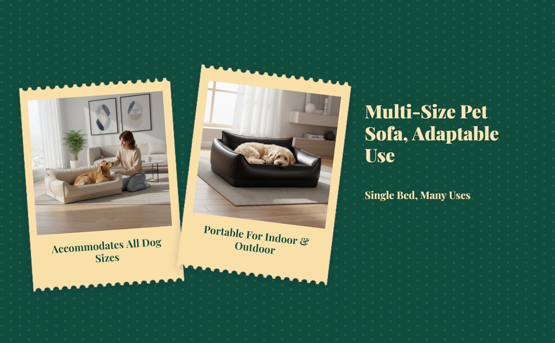 Waterproof Gnaw-Resistant Dog Sofa Bed Removable Cover