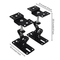 2 Pieces Adjustable Speaker Wall Mount 360° Rotation Swivel Ceiling Speaker Hanger Easy Installation for Professionals
