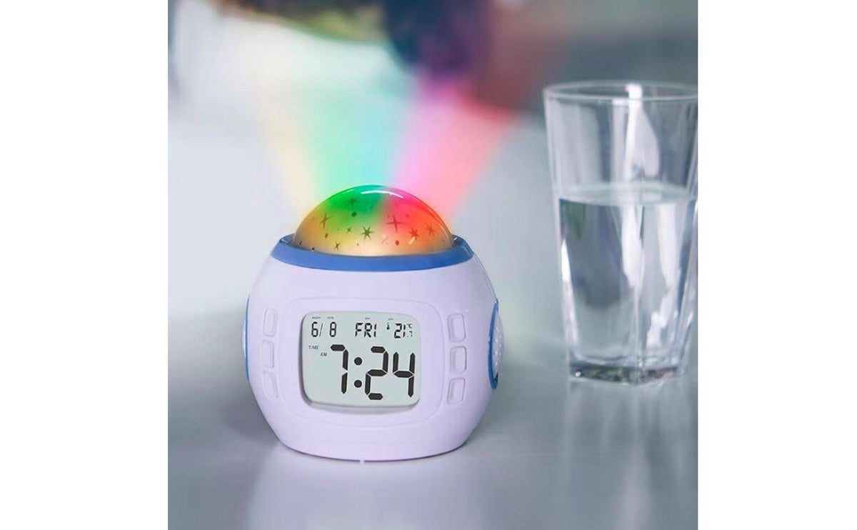 Star Display Alarm Timepiece Colorful Lights Indoor Lighting Temperature Display