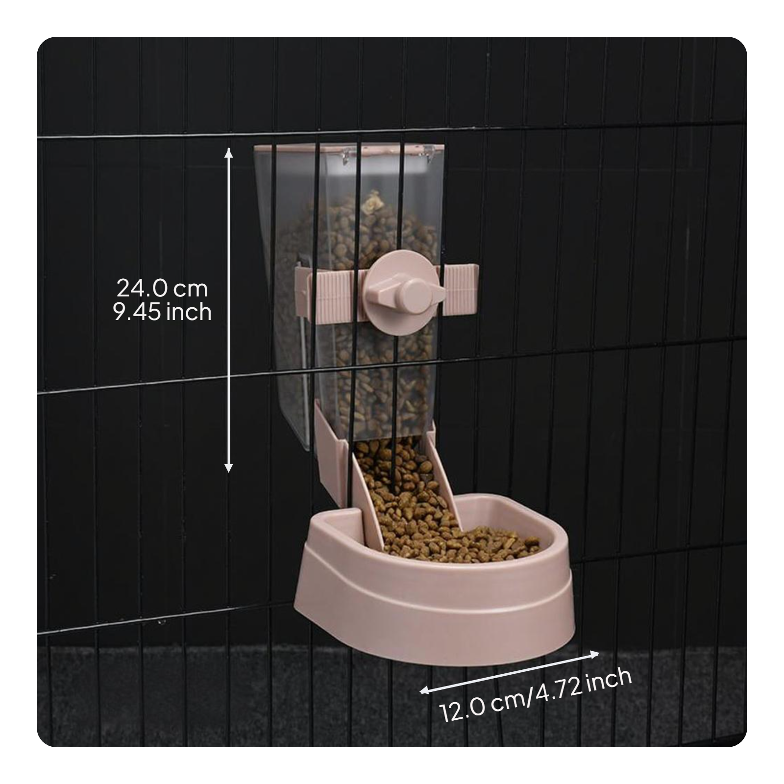 Automatic Hanging Pet Water Dispenser, Non-Drip, Removable