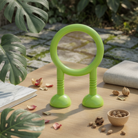 Classroom Teaching Aid Green Visual Toy Rounded Feet