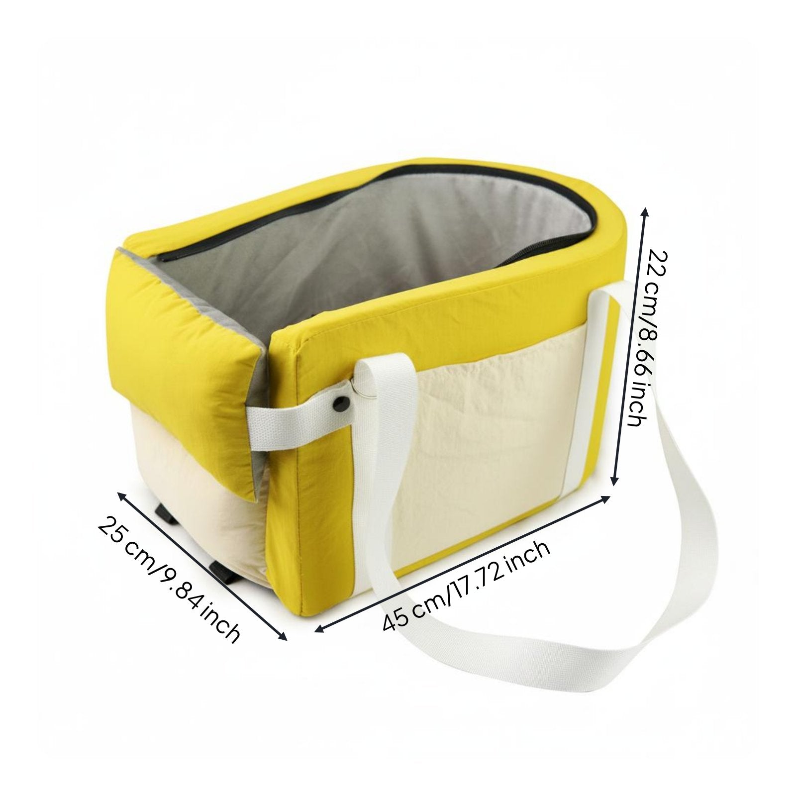 Middle Console Pet Carrier Removable and Washable Car Console Dog Seat