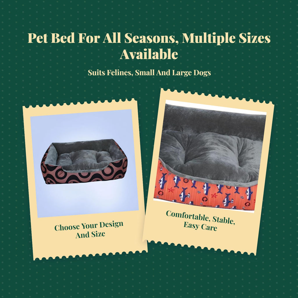 Dog Bed Sofa, Removable Washable Pad, Non-Slip Base