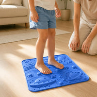 9 Pieces Textured Stepping Mats Embossed Pattern Textured Silicone Mat