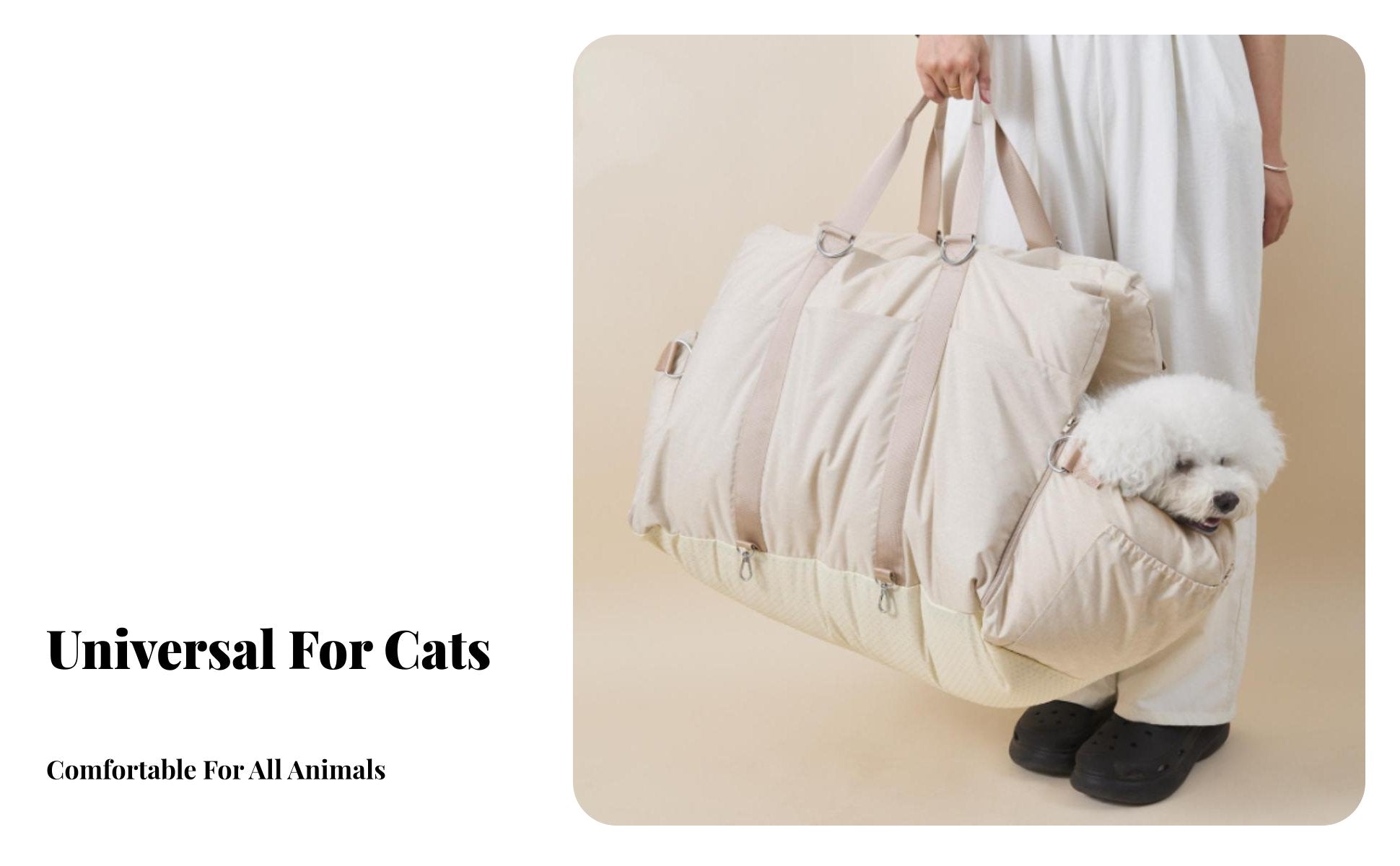 Multi-Use Small Dog Car Seat Comfortable Washable Pet Car Carrier Soft Padding for Travelers, Road Trips, Home