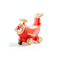 Banana Airplane Rideable Foldable Footrests Kids Vehicle Push Handle