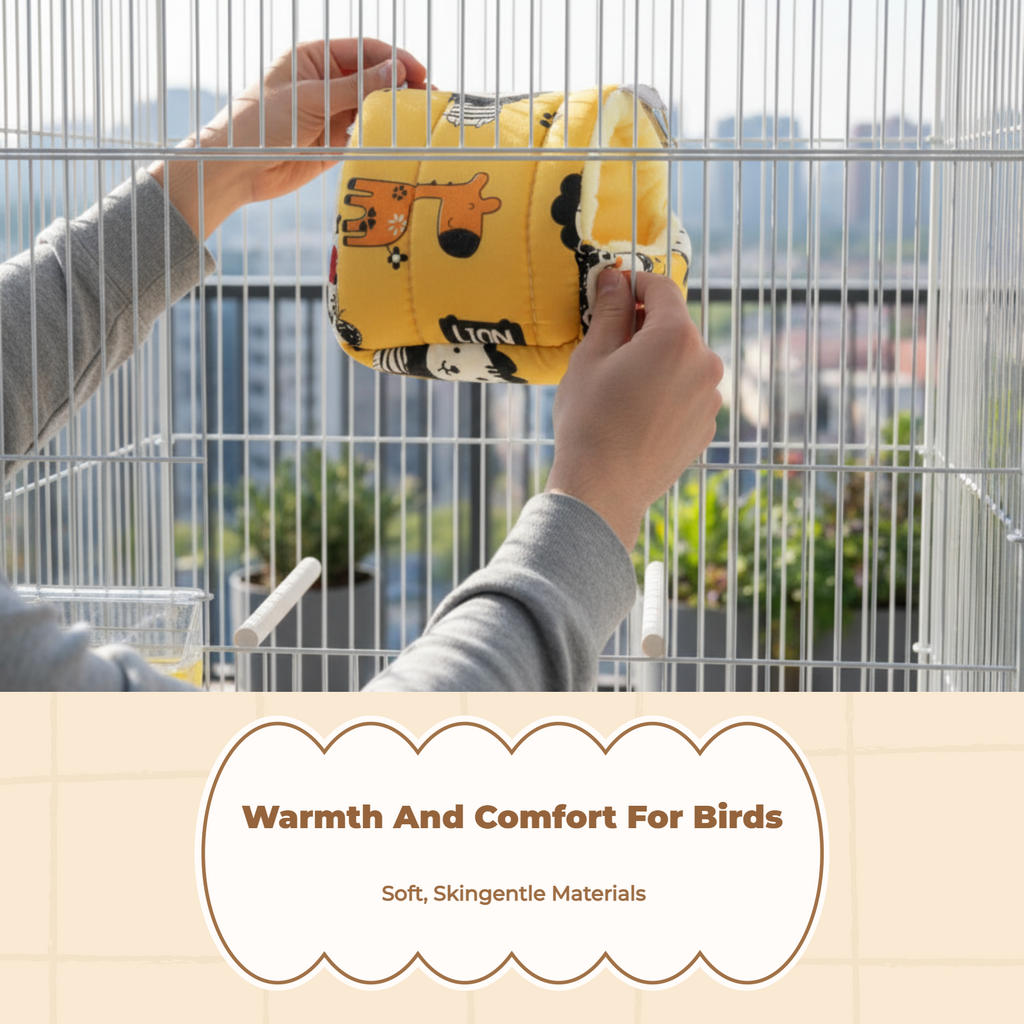 Avian Sleeping Bed, Plush Bed, Winter Rest, Small Birds
